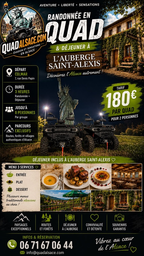 Randonné Quad + Repas Auberge St Alexis